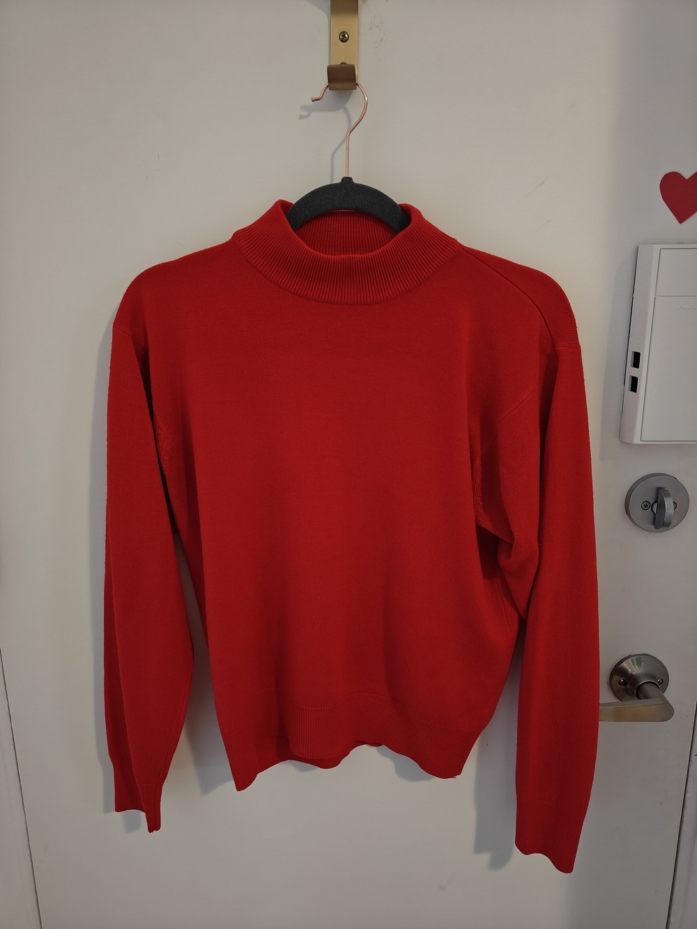 Alia Women's Red Turtleneck Sweater